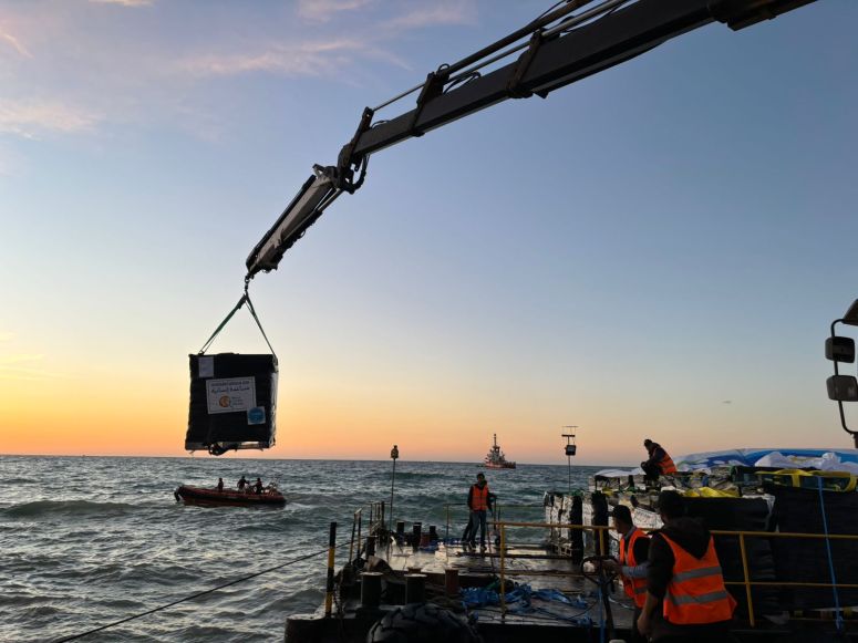 Operation Safeena: WCK aid boat offloads in Gaza