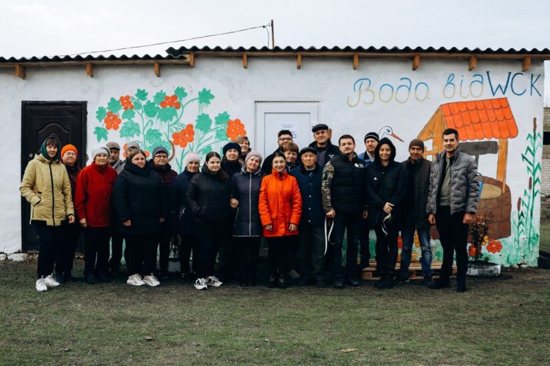 Clean water flowing in the Kherson Region