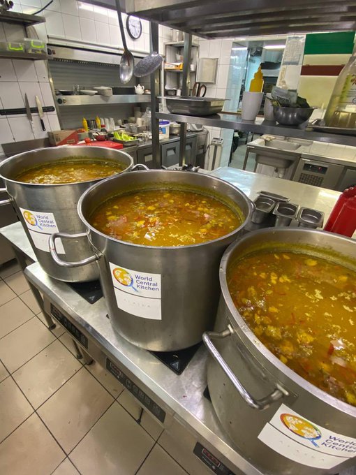 In Kyiv, WCK has been working with Hospitality for Humanity, another nonprofit organization, to get meals to residents in need. The team has served more than 16,000 fresh meals to people staying in bomb shelters and other locations housing local families. #ChefsForUkraine