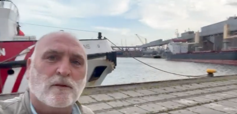 On my way soon to Ukraine today by boat up the Danube thanks to @openarms_found and my friend @campsoscar! Already today Open Arms has saved 100 refugees in the Mediterranean..and now with this boat partnering with @WCKitchen we’ll bring more goods along with us to @Ukraine!