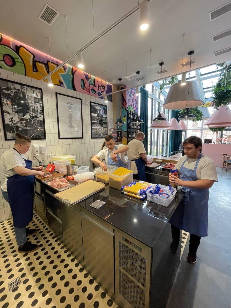 Fresh meals coming out of the kitchen in Odessa, Ukraine!