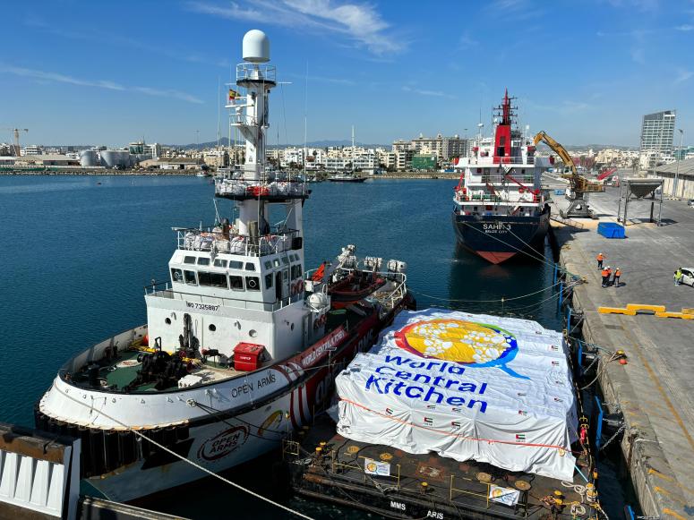 Leading aid delivery in Gaza by sea, air, and land