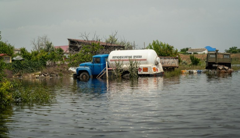 The aftermath of the Kakhovka dam collapse