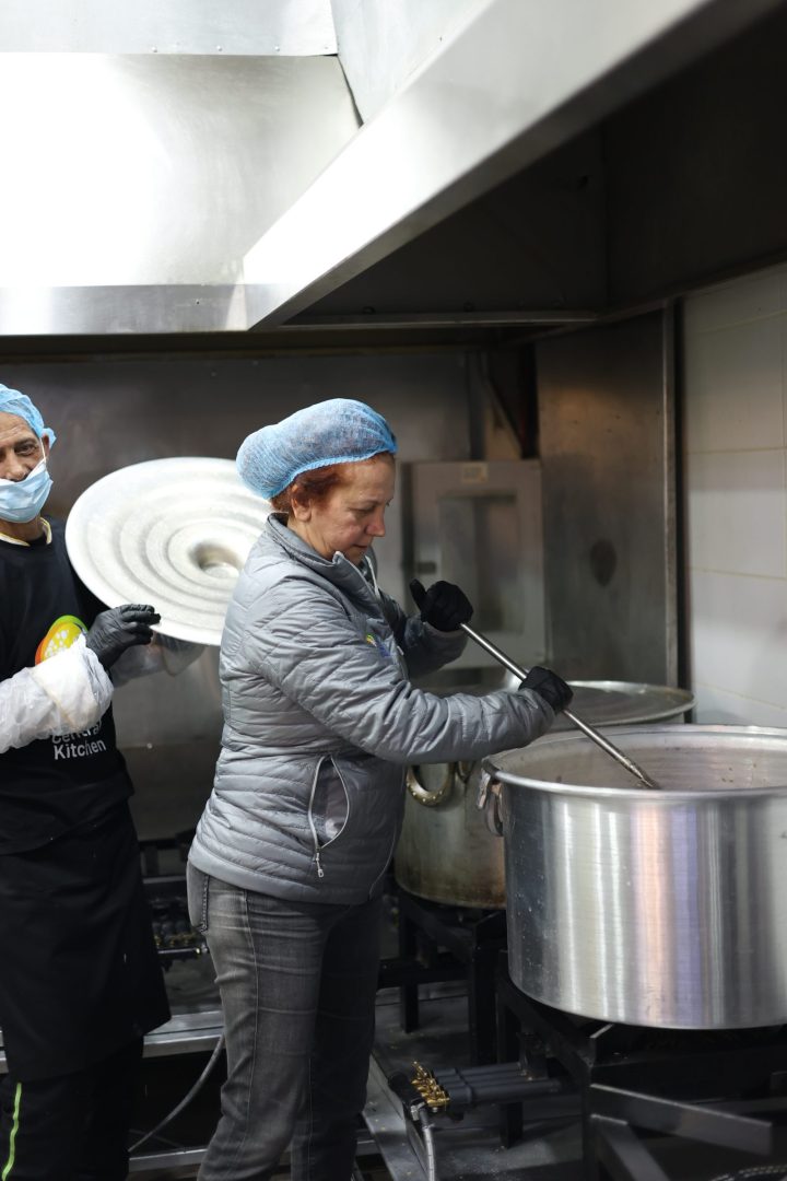 WCK Chef Corps member Aline Kamakian cooks meals for families in Lebanon who need emergency food relief.  